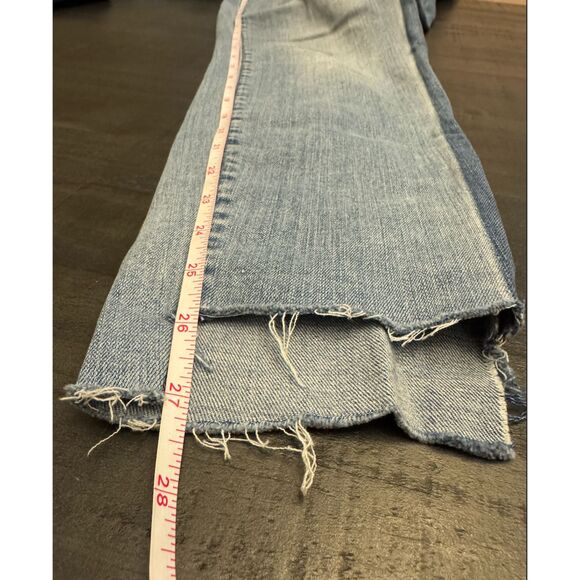 LOFT Modern Skinny Two Toned Denim Side Stripe - Sz 30/10 - Picture 8 of 12
